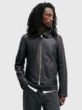 AllSaints Erol Leather Jacket, Black Black