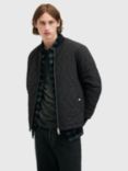 AllSaints Tyk Quilted Bomber Jacket, Black Black