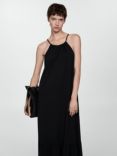 Mango Tulum Strappy Maxi Dress, Black