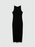 Mango Cancun Bodycon Dress, Black