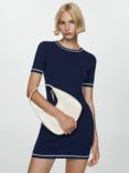 Mango Pipe Slim Fit Dress, Navy