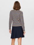 Numph Stripe Long Sleeve Top, Dress Blues