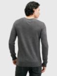 AllSaints Mode Merino V-Neck Jumper, Grey