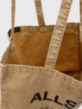 AllSaints Underground Acid Tote Bag, Brown Mid