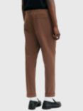 AllSaints Tallis Wool Blend Trousers, Brown Mid