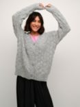 KAFFE Malene Wool Blend Cardigan, Grey