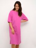 KAFFE Edna Oversized T-Shirt Dress, Fuchsia