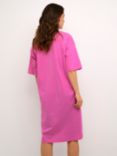 KAFFE Edna Oversized T-Shirt Dress, Fuchsia