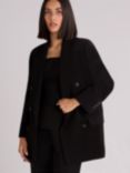 Ro&Zo Double Breasted Blazer, Black