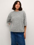 KAFFE Malene Wool Blend Jumper, Grey