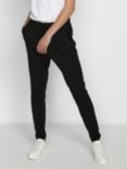 KAFFE Linda High Waist Trousers, Black