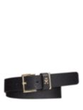 Tommy Hilfiger Heritage Mono Leather Belt, Black