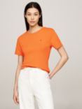 Tommy Hilfiger Cody Crew Neck Slim Fit T-Shirt, Autumn Orange