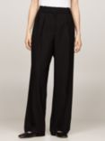 Tommy Hilfiger Core Relaxed Straight Leg Trousers, Black