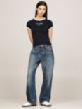 Tommy Hilfiger Losse Straight Cut Jeans, Koa