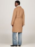 Tommy Hilfiger Belted Wool Blend Coat, Light Sepia Brown