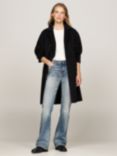 Tommy Hilfiger Belted Wool Blend Coat, Black