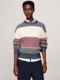 Tommy Hilfiger Stripe Wool Blend Jumper, Multi