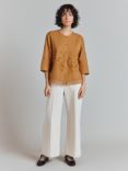 Ghost Eden Embroidered Blouse, Camel