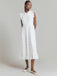 Ghost Monique Frill Dress, White