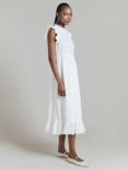 Ghost Monique Frill Dress, White