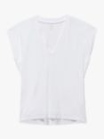 FRAME Le Mid Rise Organic Pima Cotton T-Shirt, Blanc