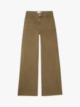 FRAME Le Slim Palazzo Jeans, Khaki Green