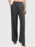 AllSaints Aleida Wide Leg Trousers, Eiffel Grey