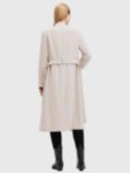 AllSaints Riley Wool Blend Wrap Coat, White