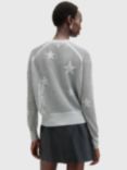 AllSaints Seraph Star Jumper, Mid Grey