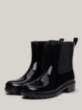 Tommy Hilfiger Flag Rain Boots, Black