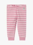 Polarn O. Pyret Baby Organic Cotton Stripe Leggings, Pink