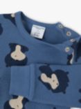 Polarn O. Pyret Baby Bear Print Bodysuit, Blue