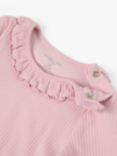 Polarn O. Pyret Baby Frill Bodysuit, Pink