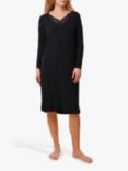 Triumph Timeless Sensuality Long Sleeve Night Dress, Black