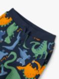 Polarn O. Pyret Kids' Dino Print Joggers, Blue, Blue