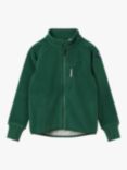 Polarn O. Pyret Kids' Wind & Waterproof Fleece Jacket, Green