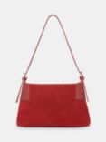 Whistles Paloma Suede Shoulder Bag, Dark Red