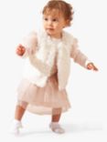 Angel & Rocket Baby Faux Fur Gilet, Ivory