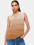 Whistles Ombre Collar Tank, Natural