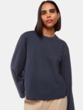 Whistles Relaxed Long Sleeve Top, Navy