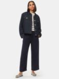 Whistles Georgia Casual Trousers, Navy