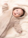 Angel & Rocket Baby Faux Fur Pramsuit, Beige