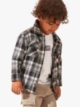 Angel & Rocket Baby Brushed Cotton Check Overshirt, Multi