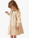 Angel & Rocket Kids' Rafferty Corduroy Star Collar Dress, Cream