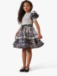 Angel & Rocket Kids' Estelle Print Mix Belted Dress, Multi