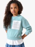 Angel & Rocket Kids' Eloise Shirt Tail Sweatshirt, Green