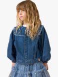 Angel & Rocket Kids' Cotton Denim Shirt Jacket, Blue