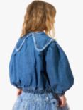 Angel & Rocket Kids' Cotton Denim Shirt Jacket, Blue