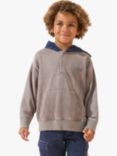 Angel & Rocket Kids' Banksy Washed Textured Hoodie, Grey